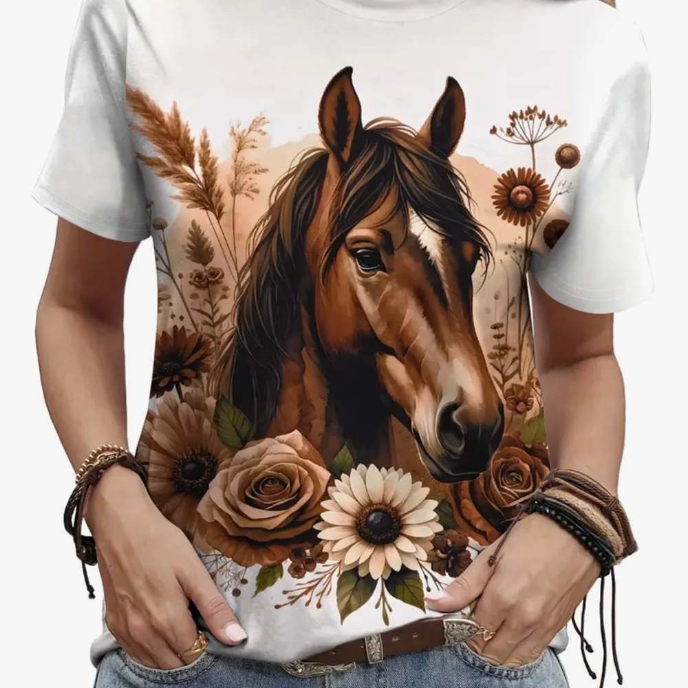 Horse T-shirt, new never used